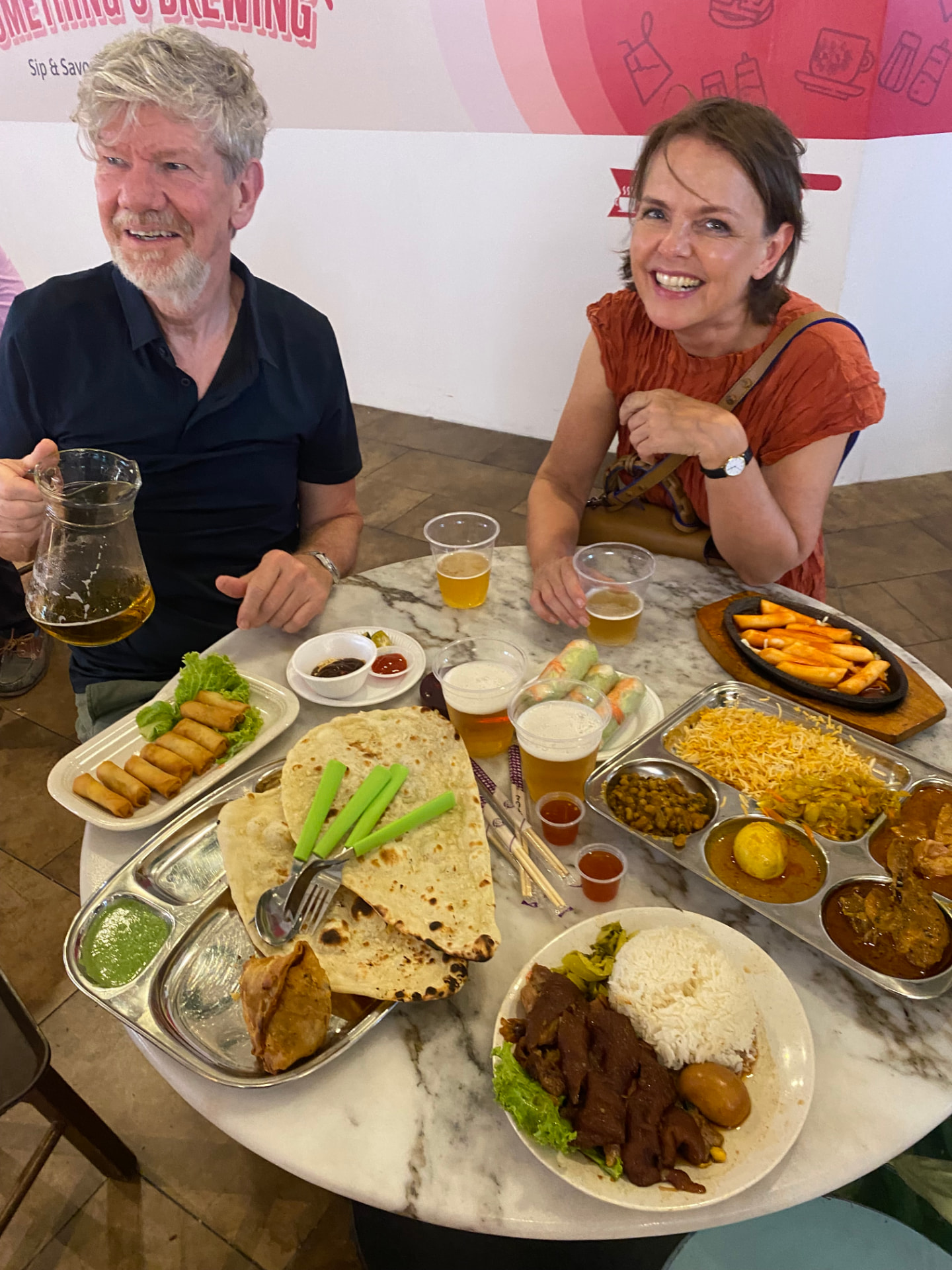 Birgitte og Steen til frokost