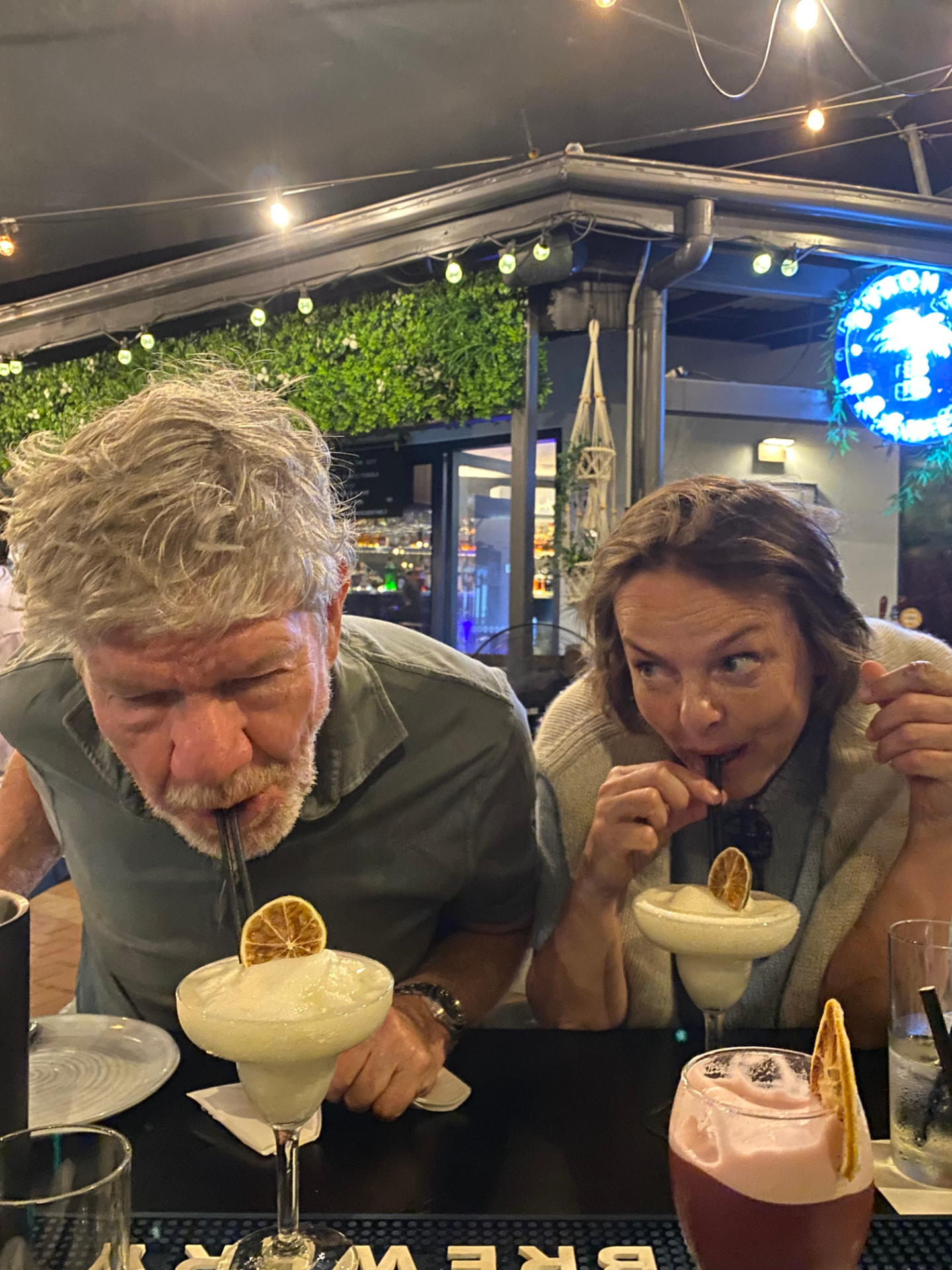 Birgitte og Steen med margaritas
